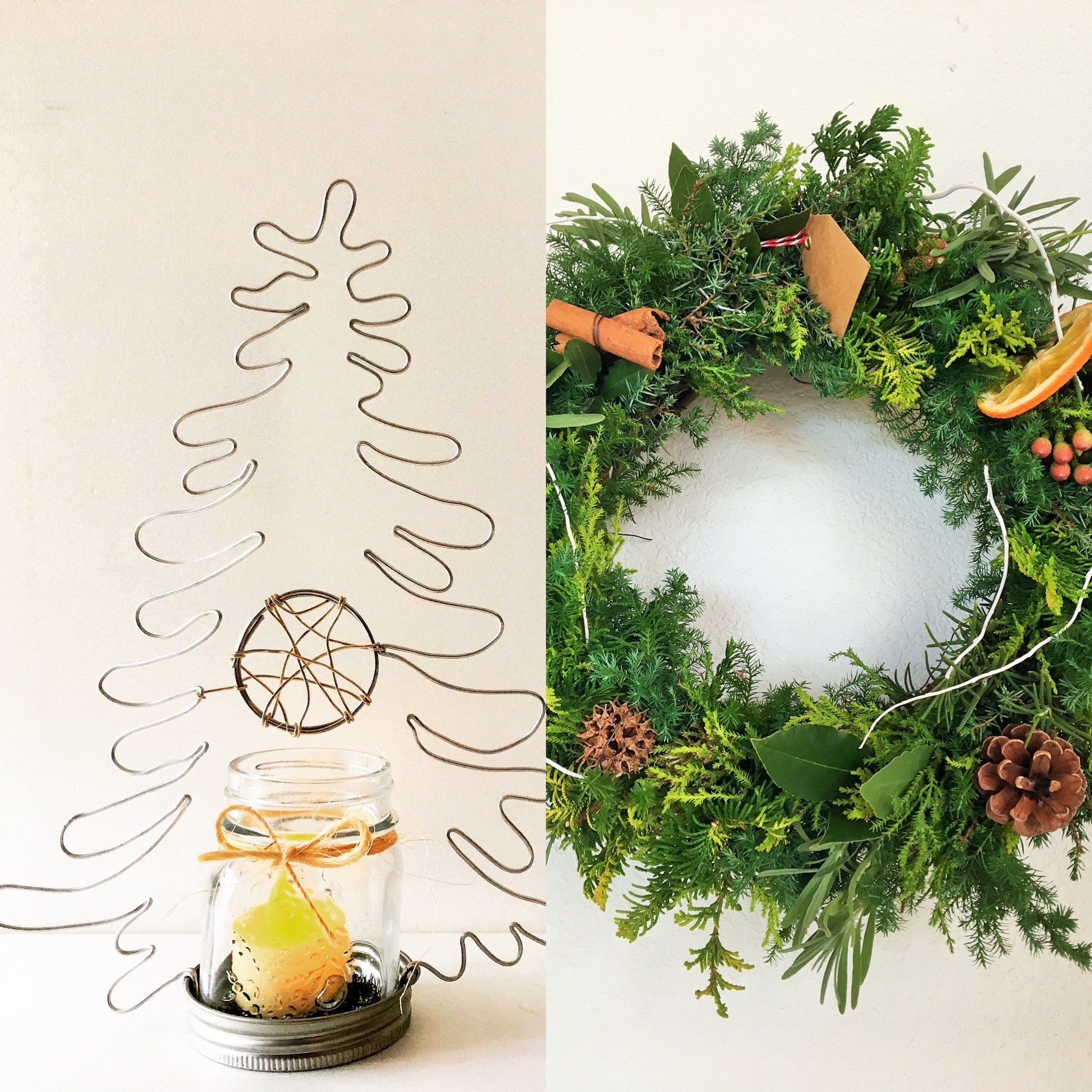 12月15日】玄関ニッチ飾るクリスマスインテリアを手作りしよう！：新潟市・プランツアート・植栽デザイン | みどりデザイン研究所